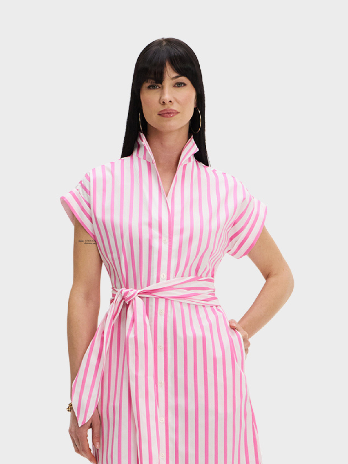 CAP SLEEVE DRESS: PRETTY IN PINK