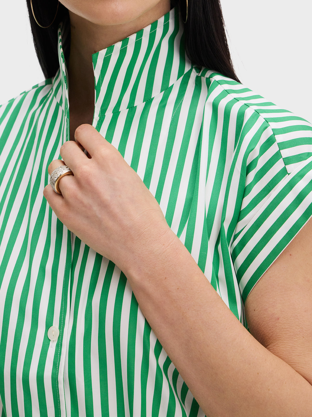 CAP SLEEVE DRESS: LUCKY STRIPE