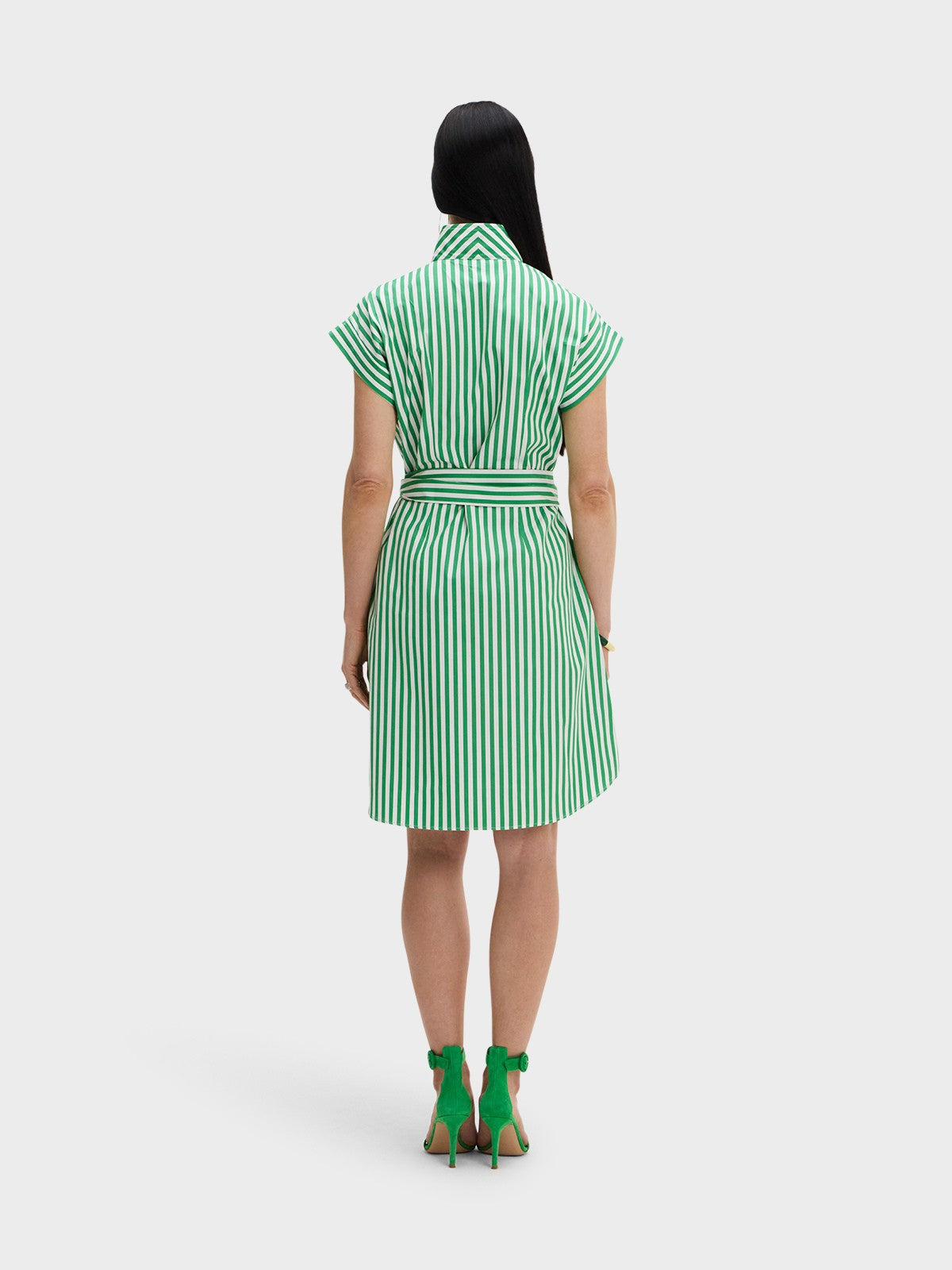 CAP SLEEVE DRESS: LUCKY STRIPE