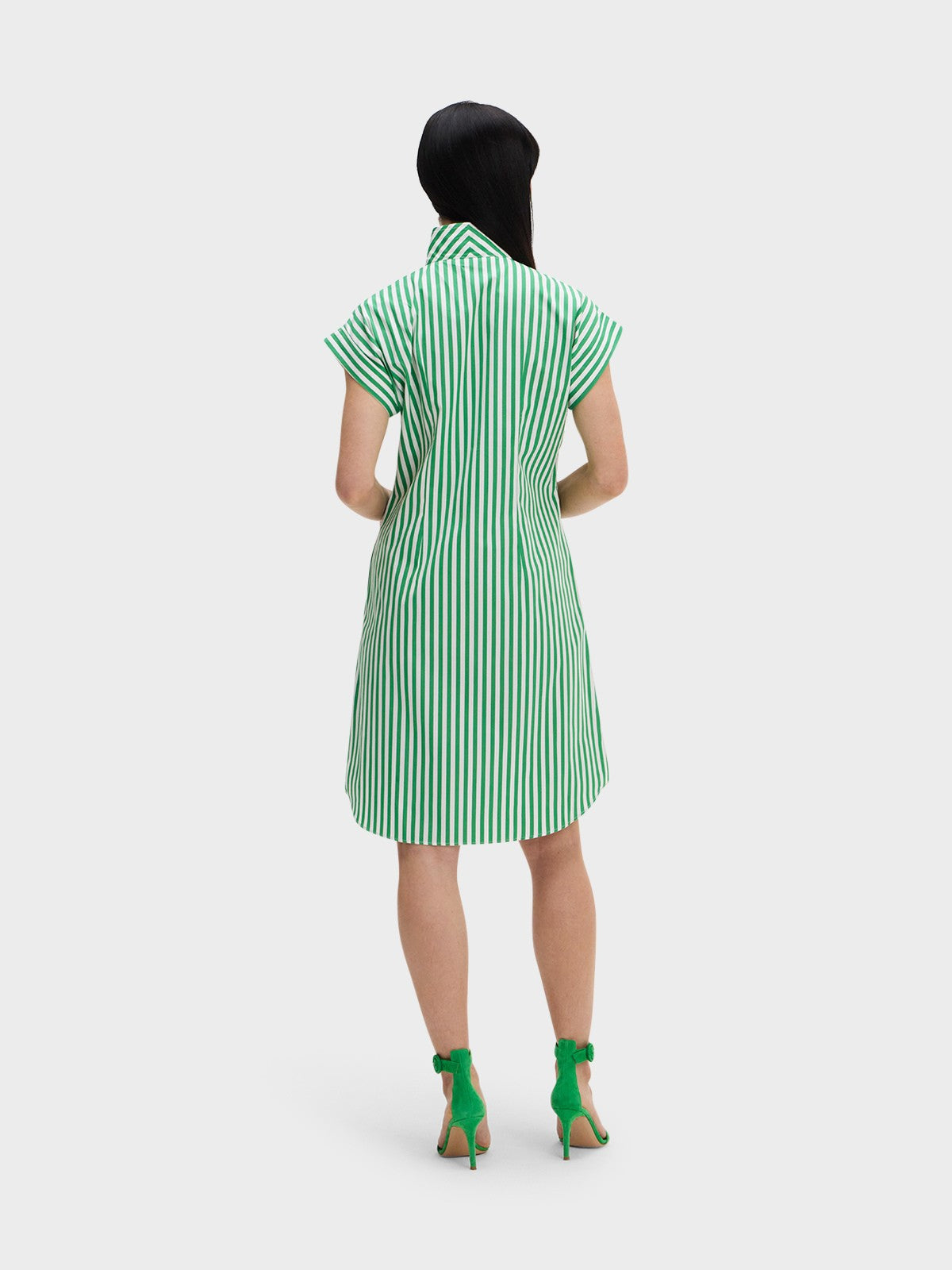 CAP SLEEVE DRESS: LUCKY STRIPE