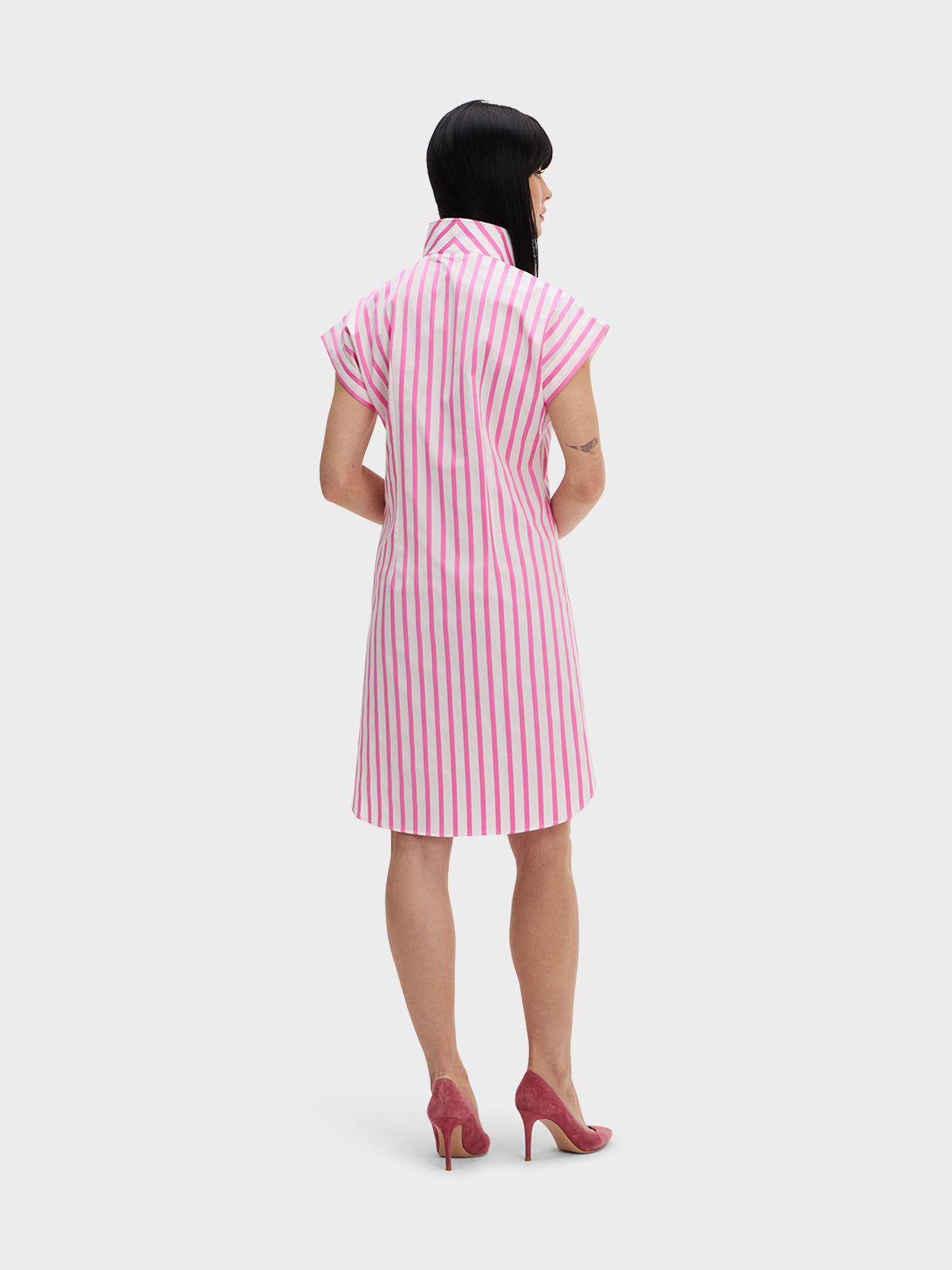 CAP SLEEVE DRESS: PRETTY IN PINK