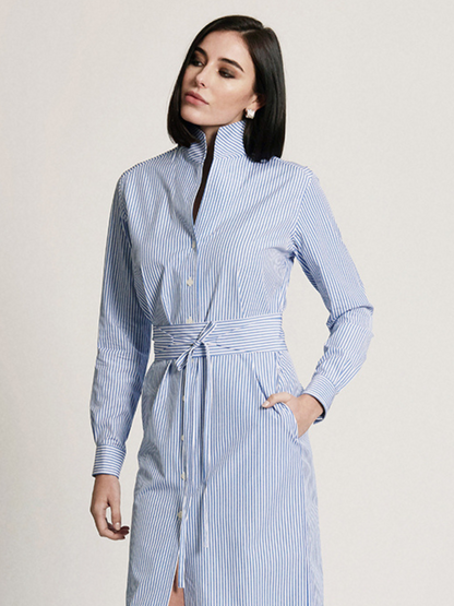 SHIRT DRESS: BOYFRIEND BLUE