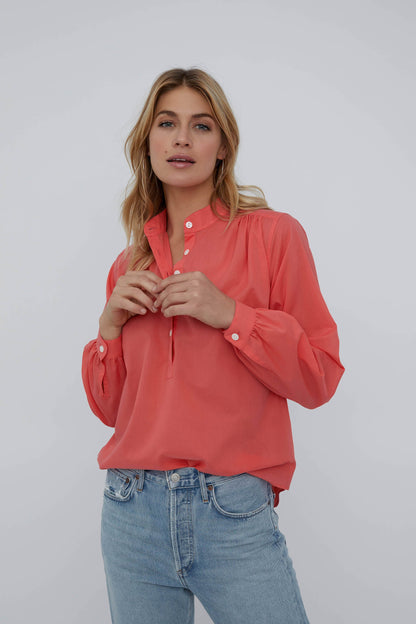 BOHO SHIRT: CORAL QUEEN