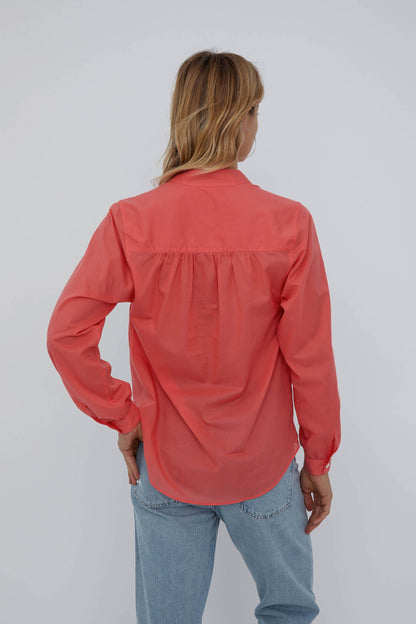 BOHO SHIRT: CORAL QUEEN