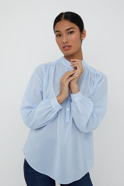 BOHO SHIRT: TRUE BLUE