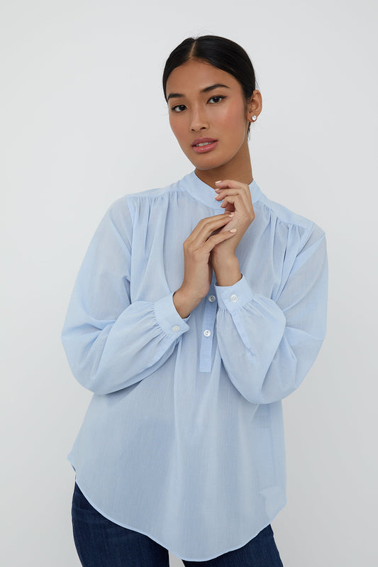 BOHO SHIRT: TRUE BLUE