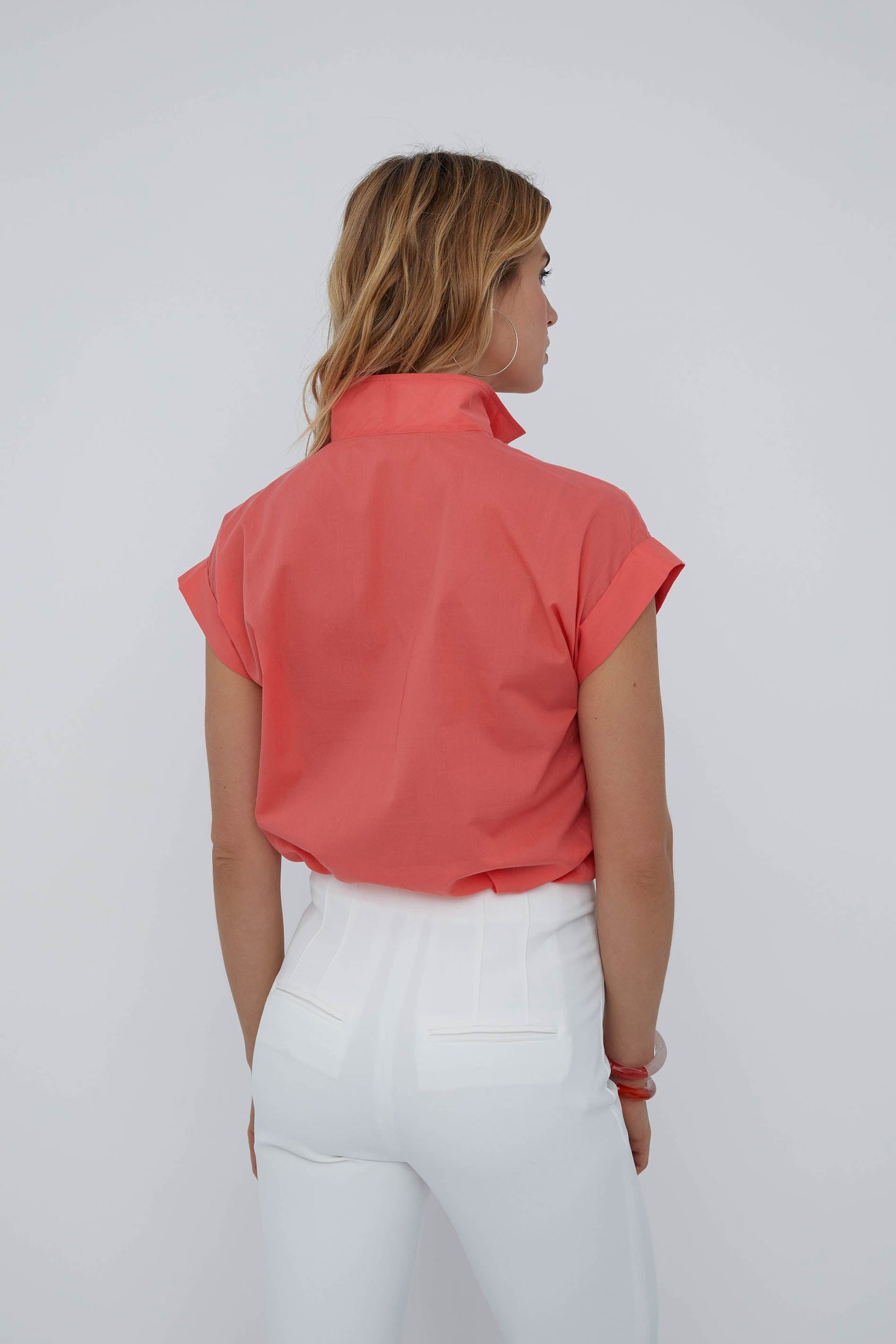 CAP SLEEVE: CORAL QUEEN