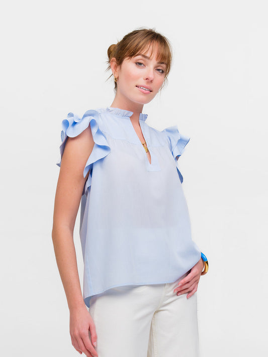 FLUTTER SLEEVE: TRUE BLUE