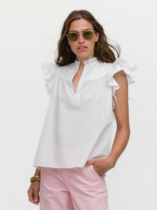 FLUTTER SLEEVE: THE RIGHT WHITE