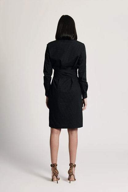 SHIRT DRESS: BLACK DIAMOND