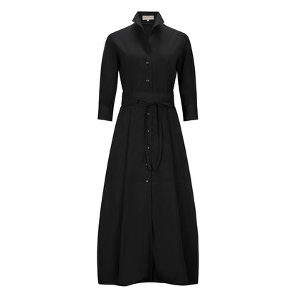 SHIRT DRESS MAXI: NOIR YOU READY?