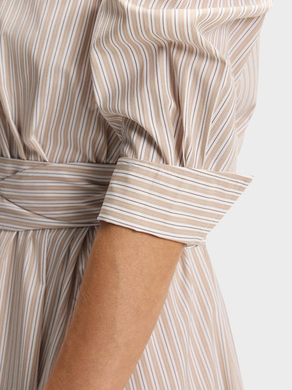 SHIRT DRESS MAXI: ESPRESSO MARTINI