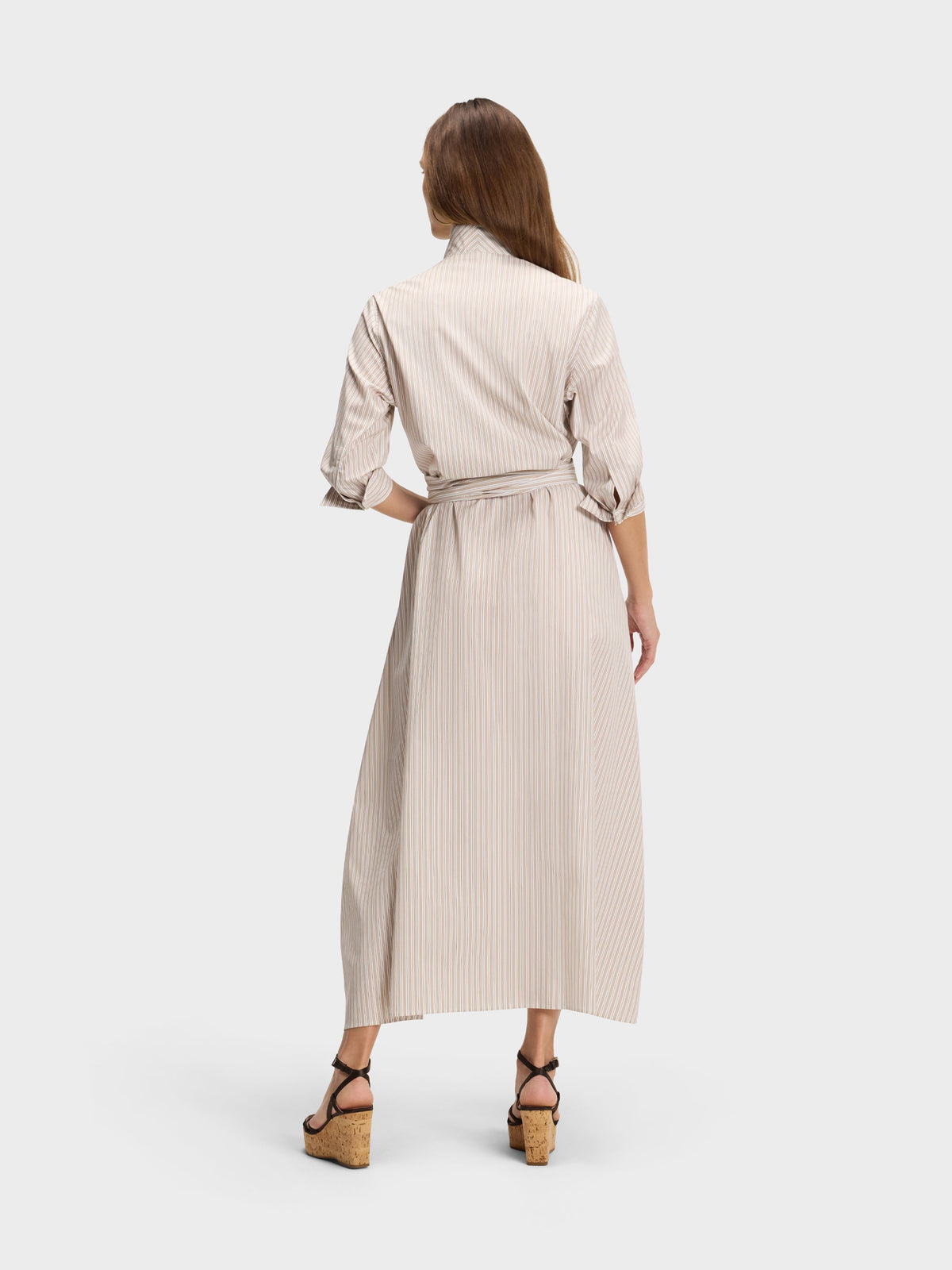 SHIRT DRESS MAXI: ESPRESSO MARTINI