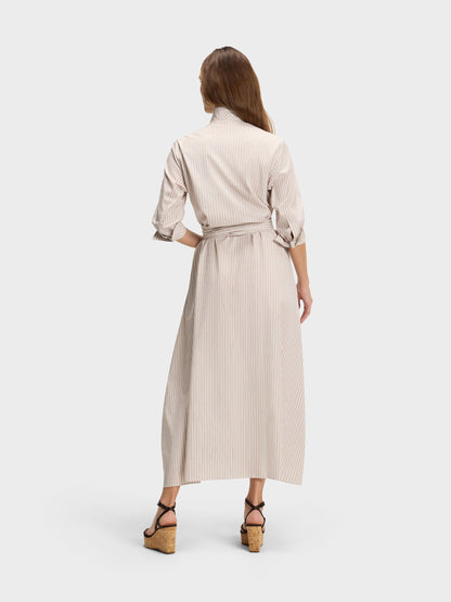 SHIRT DRESS MAXI: ESPRESSO MARTINI