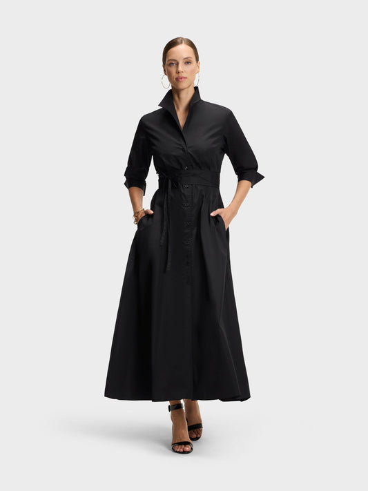 SHIRT DRESS MAXI: NOIR YOU READY?