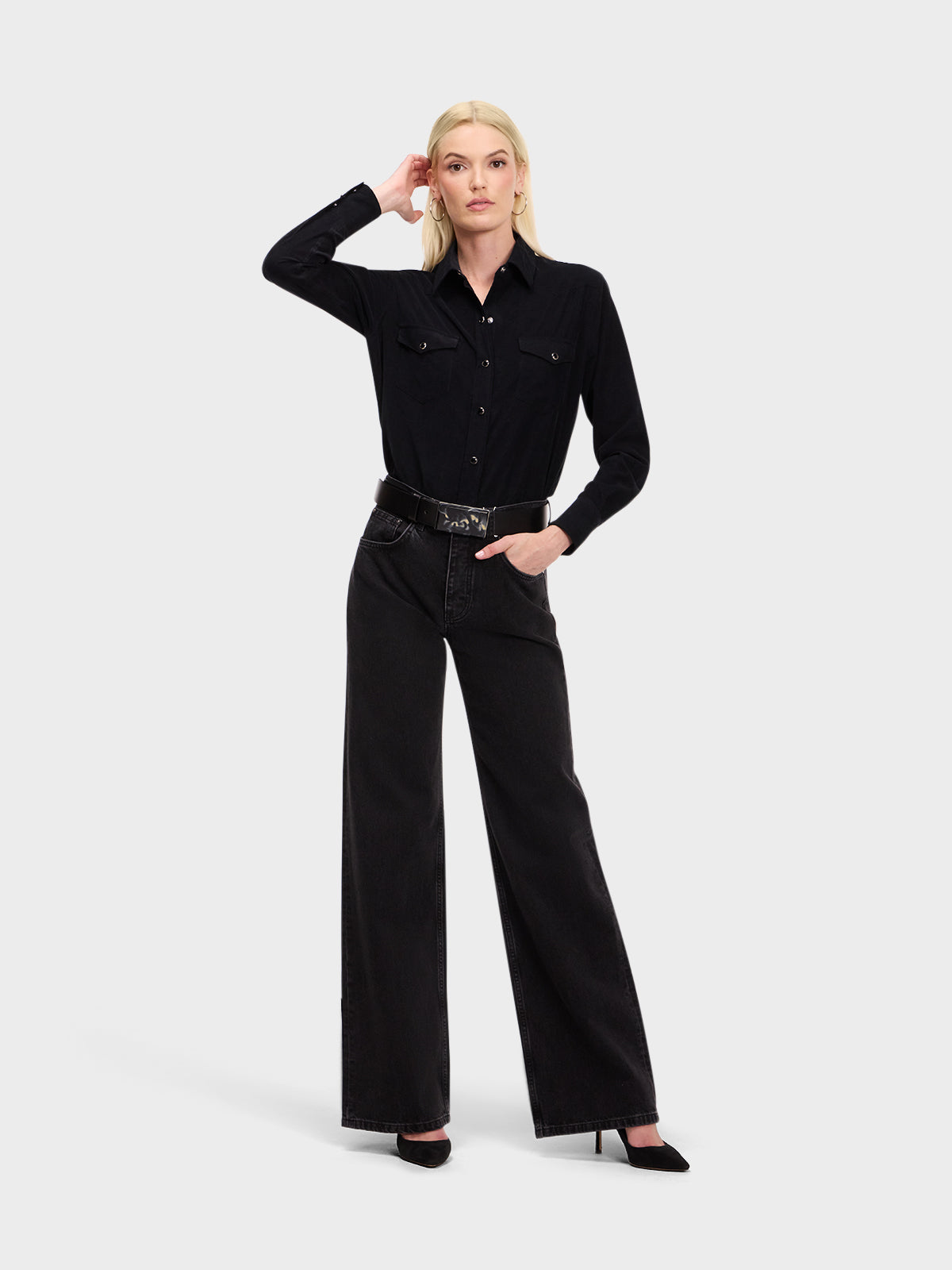 WESTERN SHIRT: BLACK STALLION: FINAL SALE